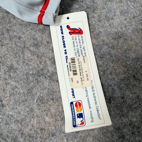 Los Angeles Angels Men's Gray Majestic Jersey Baseball MLB Size 60/US 4XL - Picture 8 of 14